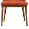 Armen Living Juno Orange Fabric and Walnut Wood Dining Side Chairs, PK2 LCJNSIWAOR - alternate 6